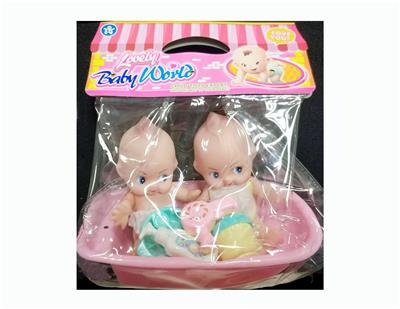 6.5寸 二只公仔浴盆餐具组合 - OBL910615