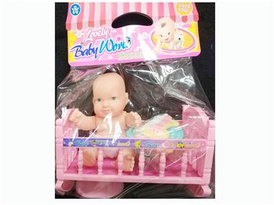 7寸 公仔睡床餐具 - OBL910620