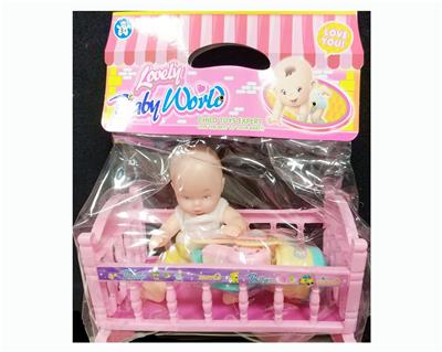 6寸 公仔睡床餐具 - OBL910622