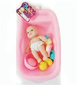 7寸 娃娃浴盆餐具 - OBL910634