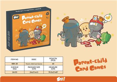 比划我猜游戏Parent-child card game - OBL910734