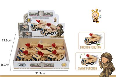 LIGHTNING CORPS INERTIA CAR DESERT COLOR (6 PIECES / BOX) - OBL911804