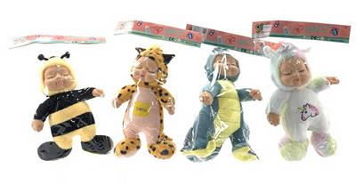 14寸棉身搪胶头睡眠娃娃带IC - OBL912283