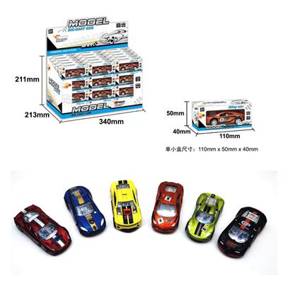 六款合金回力仿真车 - OBL912288