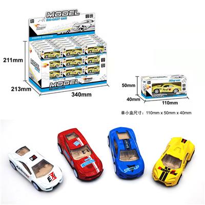 4款合金回力仿真跑车 - OBL912289