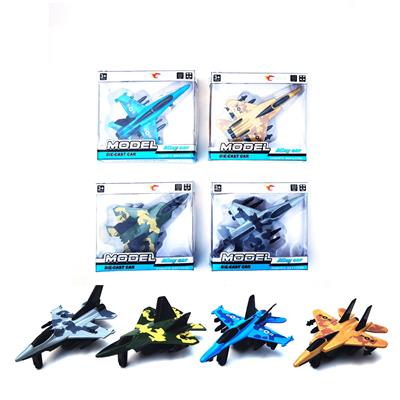 4款合金回力迷彩战斗飞机 - OBL912296