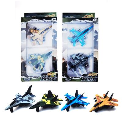 4款合金回力迷彩战斗飞机 - OBL912297