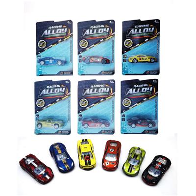 六款合金回力仿真车 - OBL912304
