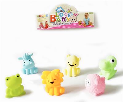 搪胶动物套浴
室玩具 - OBL913551