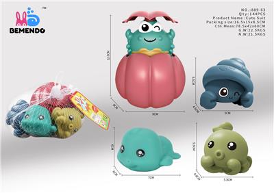 贝壳蟹+海龟搪胶 - OBL915172