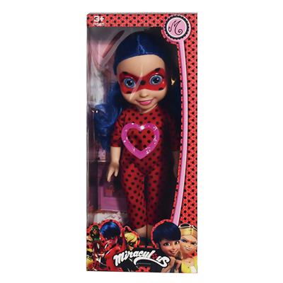 18寸全身搪胶瓢虫女孩3D眼带主题曲音乐 - OBL915302