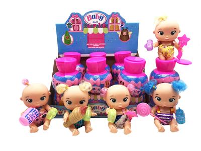 fangeek Bellies 2020 手办6寸搪胶  护理婴儿功能3款6PC随机混装 - OBL915357
