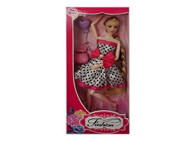 11.5 inch solid 12 joint fashion skirt Barbie with small balloons and small bags - OBL915459