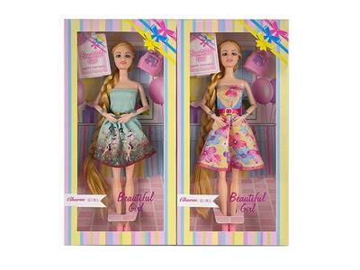 11.5 inch solid 9 joint fashion skirt Barbie with small bag 2 mixed - OBL915461