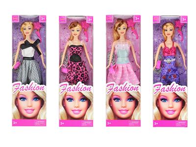 11.5 inch live hand fashion skirt Barbie with small bag 4 mixed - OBL915463