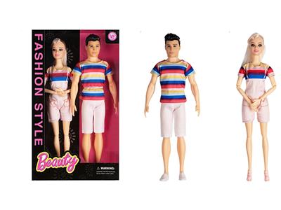 11.5 inch live 12 joint fashion couple Barbie live hand man 2 one box - OBL915497