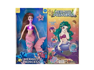 12 inch live mermaid with light music Barbie - OBL915503