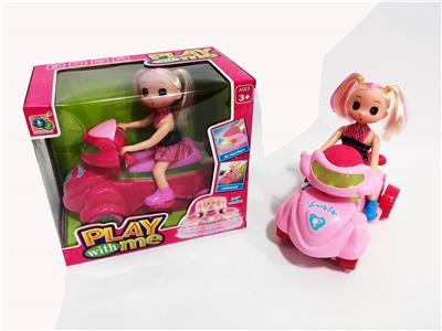 电动万向升降3d灯光音乐摩托车坐迷糊娃 - OBL916382