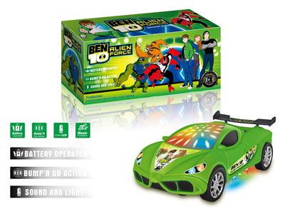 万向3D灯光音乐车底流水射灯BEN10电动车 - OBL916401