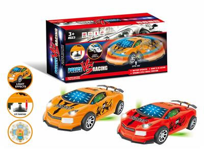 电动万向升降3D灯光音乐车底射灯兰博基尼跑车 - OBL916403