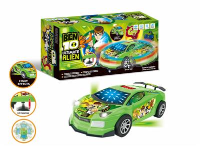 BEN10电动万向升降3D灯光音乐车底射灯兰博基尼跑车 - OBL916406