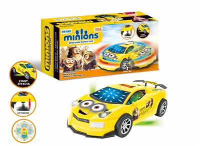 小黄人电动万向3D灯光音乐兰博基尼跑车 - OBL916411