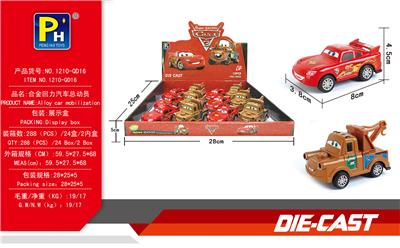 2款合金回力闪电小
跑车（12PCS） - OBL916578