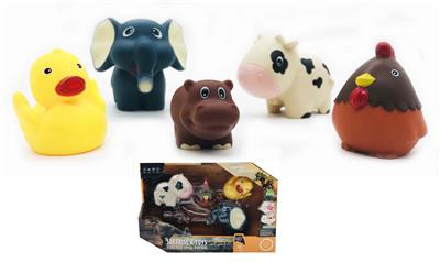 动物组合一      （奶牛/鸡/鸭/河马/大象） - OBL916941