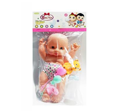 10寸全身搪胶娃娃过家家套装 - OBL920007