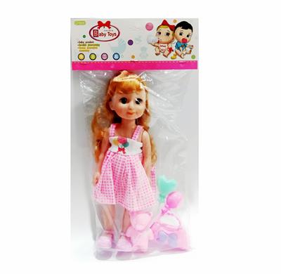 12寸空身搪胶头女娃过家家套装 - OBL920008