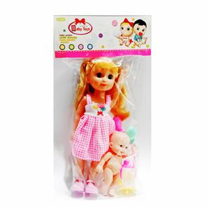 12寸空身搪胶头女娃配搪胶娃娃套装 - OBL920010
