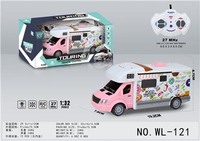 1:32四通UV印城市主题房车 - OBL921597