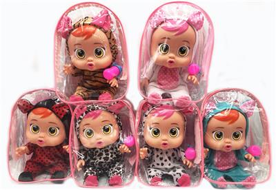 10寸搪胶身哭泣娃娃配奶瓶IC - OBL921735