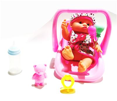 10寸搪胶娃娃配手提篮套
装 - OBL922138