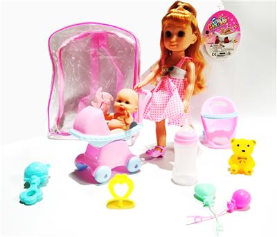 12寸女娃配5寸娃娃过家家
套装 - OBL922153