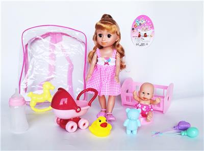 12寸女娃配5寸娃娃过家家
套装 - OBL922155