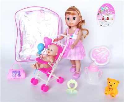 12寸女娃配5寸娃娃过家家
套装 - OBL922156
