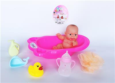 8寸搪胶娃娃浴盆洗澡套装 - OBL922161