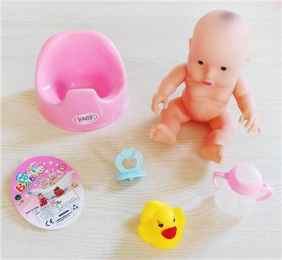 10寸搪胶娃娃配便盆套装 - OBL922170