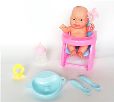 8寸搪胶娃娃配餐椅过家家
套装 - OBL922172