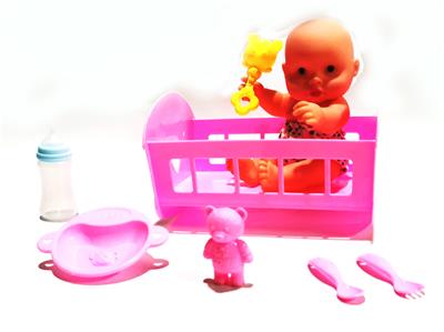 10寸搪胶娃娃带裤子配睡
床套装 - OBL922186