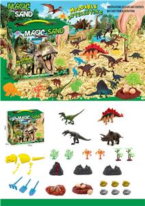 36 PCS DIY益智恐龙太空沙场景套装 - OBL924434