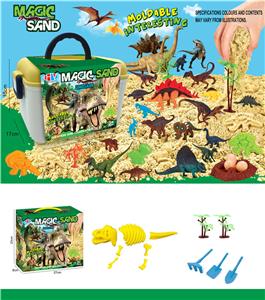 13 PCS DIY益智恐龙太空沙场景套装 - OBL924436