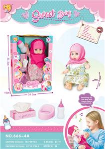 14寸搪胶娃娃女会哭泣流眼泪会尿尿，带12声IC配奶瓶+纸巾盒，尿盆
14寸搪胶娃娃女会哭泣流眼泪会尿尿，带12声IC配奶瓶+纸巾盒，尿盆
 - OBL926034