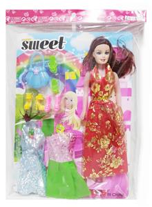 11.5寸空身芭比加饰品衣服 - OBL926308