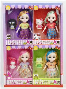 6寸实身12关节娃娃8PCS - OBL926319