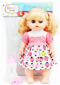 14寸空身女肥童搪胶手（带IC/喝水尿尿功能） - OBL926397