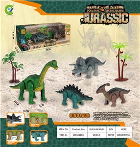 发条式上链恐龙  副栉龙/腕龙/三角龙/剑龙 - OBL926947