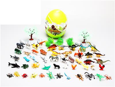 PVC实心动物收纳蛋 - OBL927184