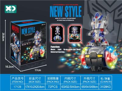 电动灯光音乐万向旋转平衡车擎天柱 - OBL927307